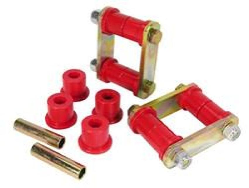 Prothane 25-43008 84 Range Rover Upper/Lower Front Shock Bushings - Red