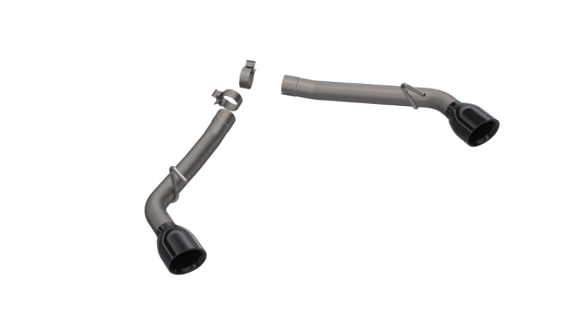 QTP 700110B 2010-2013 Chevrolet Camaro SS  Eliminator Axle Back Black Tips