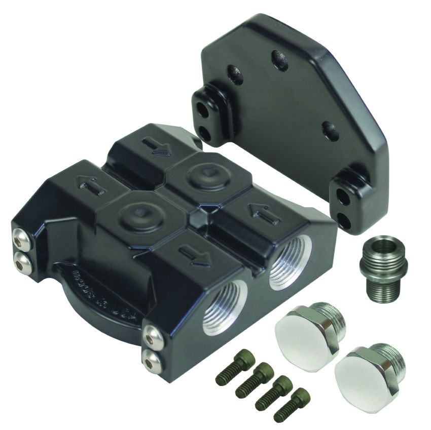 DERALE DER35729 Oil Filter Mount Side Ports