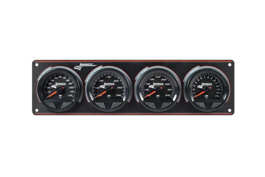 LONGACRE LON52-44566 Waterproof SMI 4 Gauge Panel OP/WT/OT/FP