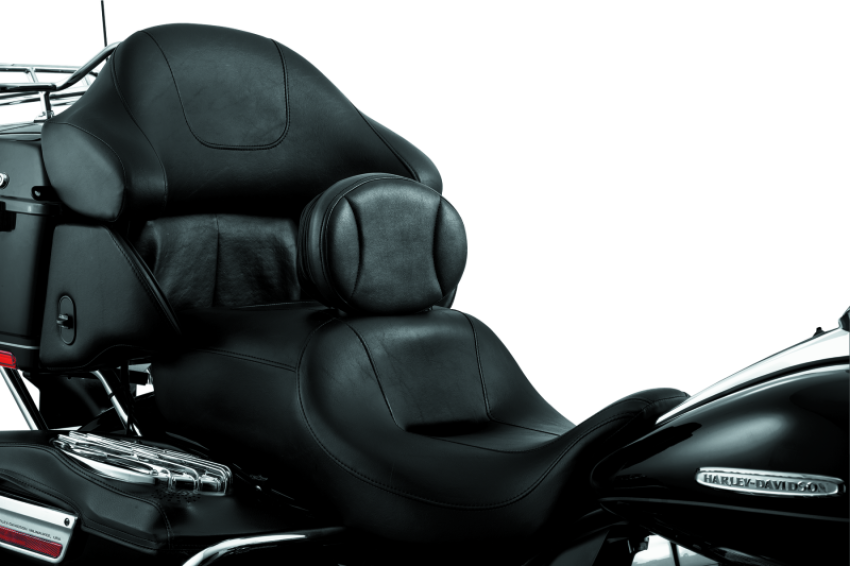 Kuryakyn 1670 Plug-In Driver Backrest 97-Up Touring Chrome