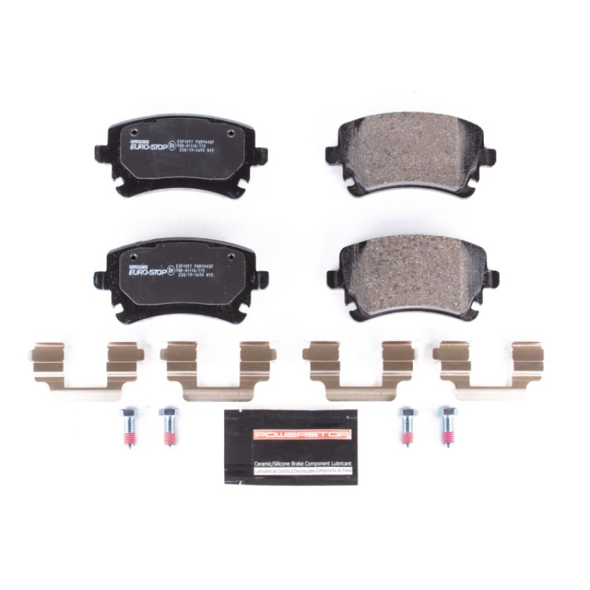 PowerStop ESP1097 EuroStop ECE-R90 Certified Brake Pad Set