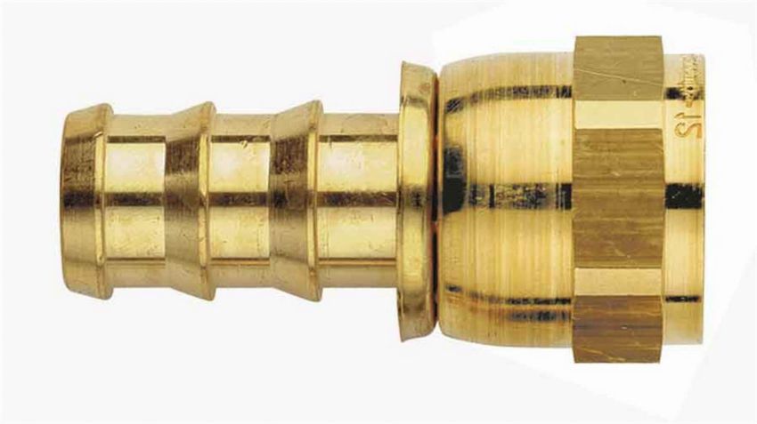 AEROQUIP AERFBM1222 #6 Brass 37d Swivel