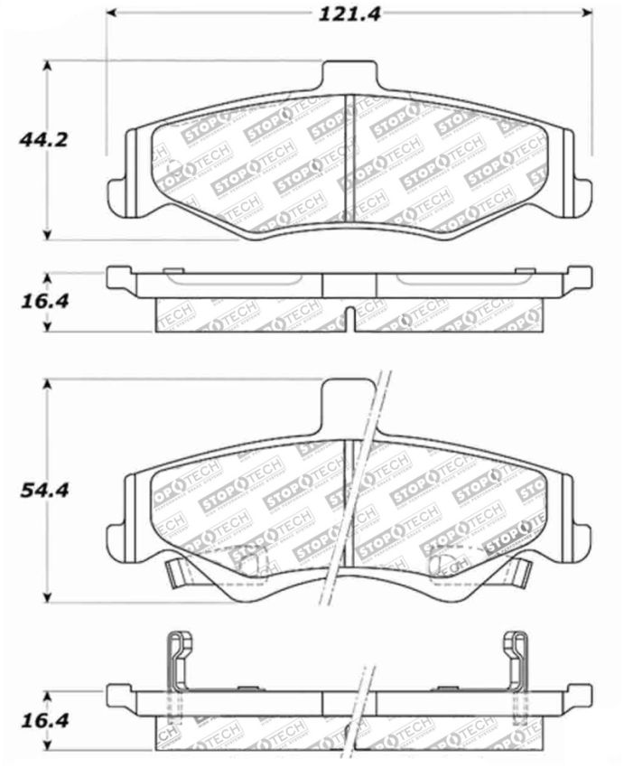 Stoptech 308.07500 Street Touring Brake Pads