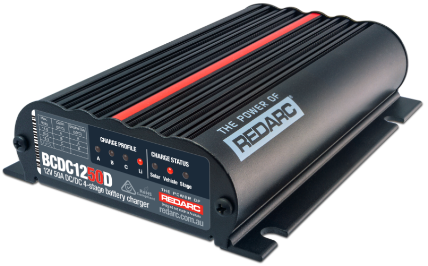 REDARC BCDC1250D DC-DC Charger 12V 50A In-Vehicle DC-DC Battery Charger