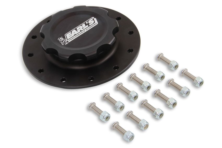 EARLS EAR166017ERL Alm Fuel Cell Cap & Bung w/12 Bolt Flange
