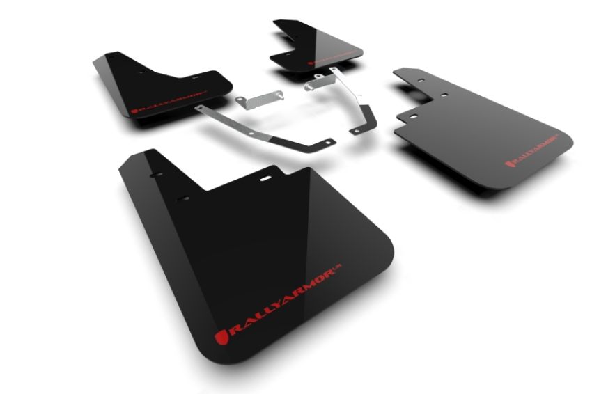 Rally Armor MF116-UR-BLK-RD Black Mud Flap/Red Logo