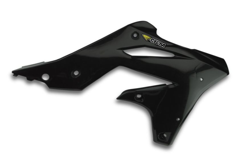 Cycra 1CYC-1865-12 13-16 Kawasaki KX250F Powerflow Radiator Shrouds - Black