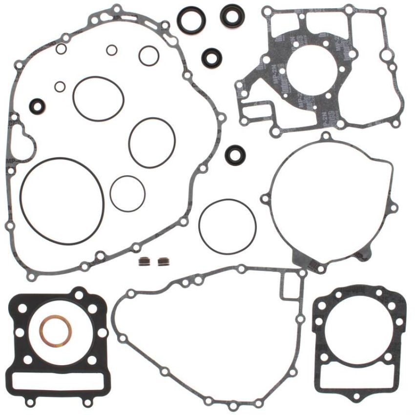 Vertex Pistons 811871 Vertex Gaskets 86-87 Kawasaki KLF300A Bayou Complete Gasket Kit w/ Oil Seals