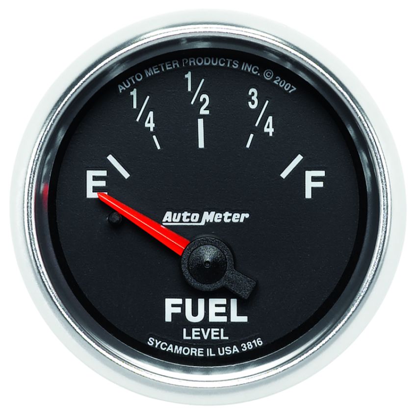 AutoMeter 3816 GAUGE, FUEL LEVEL, 2 1/16