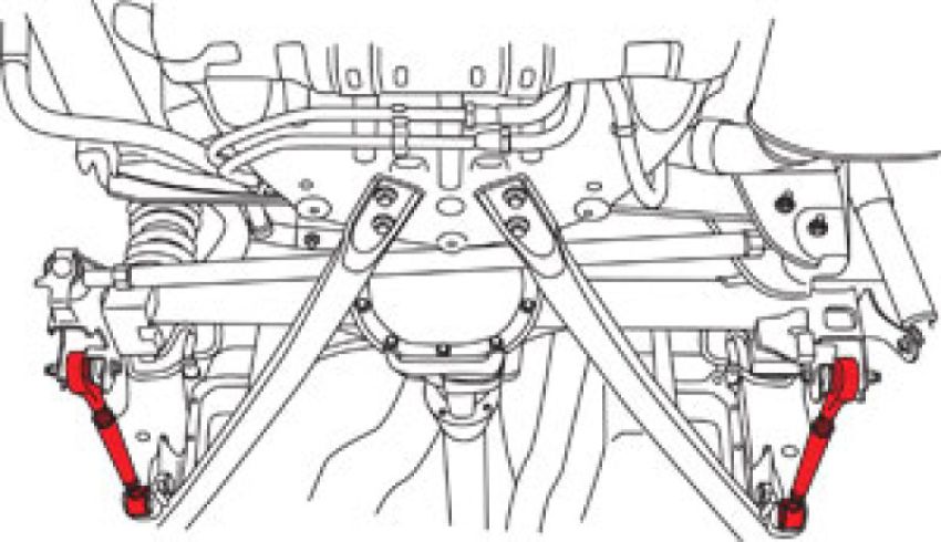SPECIALTY PRODUCTS COMPANY 72345 MUSTANG TRAILING ARMS (PR)