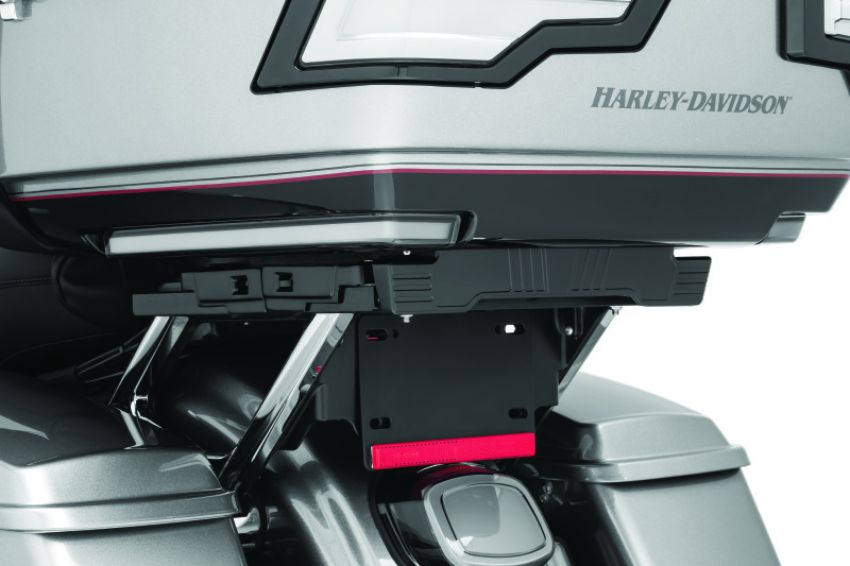 Kuryakyn 8789 Quick Adjust Tour-Pak Relocator 14-Up Touring Black