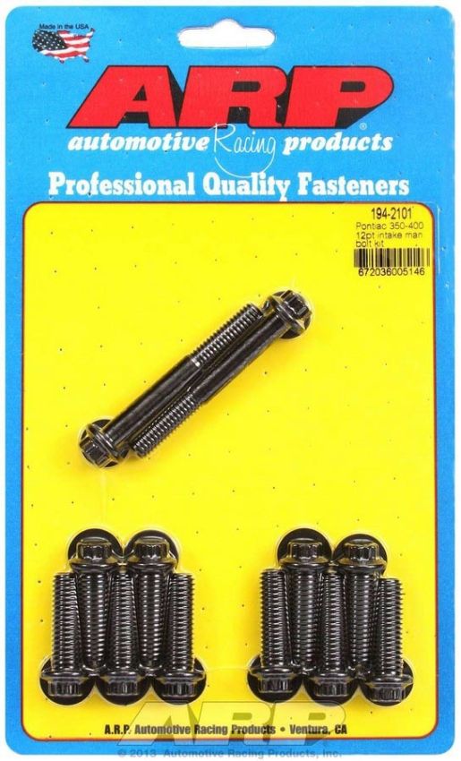 ARP ARP194-2101 Pontiac Intake Bolt Kit 12pt.