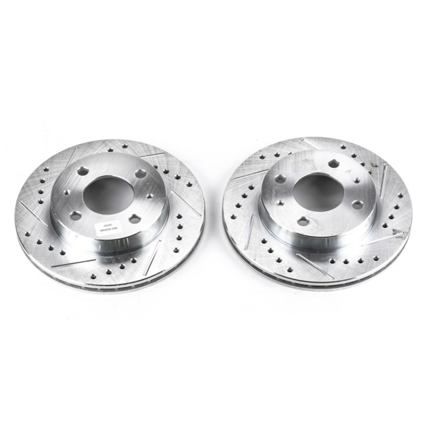 PowerStop JBR753XPR PowerStop Evolution Performance Drilled, Slotted & Plated Brake Rotor Pair