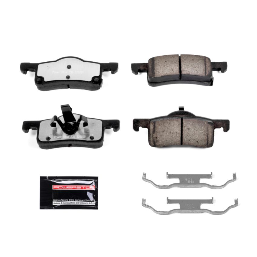 PowerStop Z36-935 PowerStop - Z36 Truck and SUV Carbon-Fiber Ceramic Brake Pads with Hardware Kit