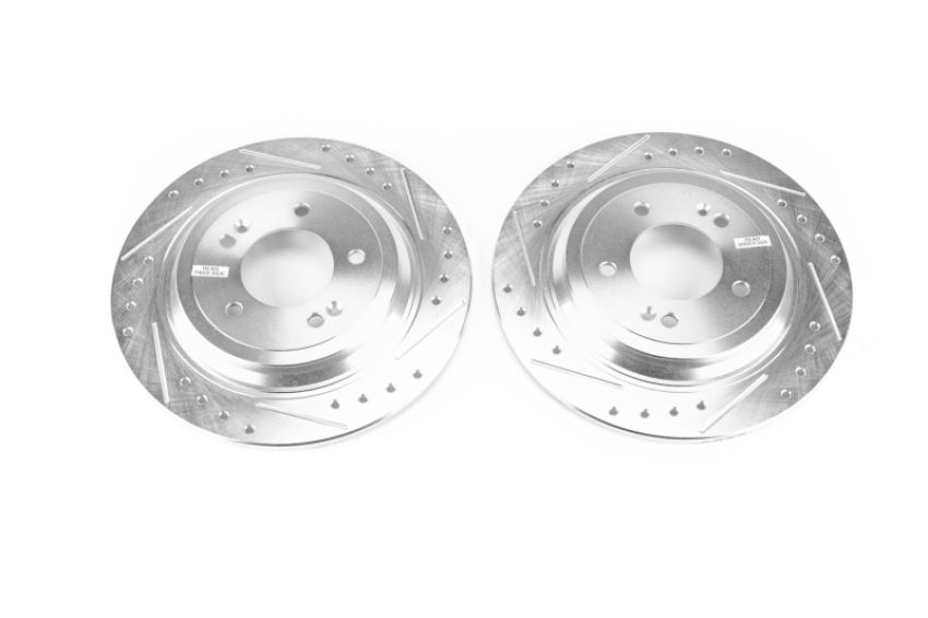 PowerStop JBR1751XPR PowerStop Evolution Performance Drilled, Slotted & Plated Brake Rotor Pair