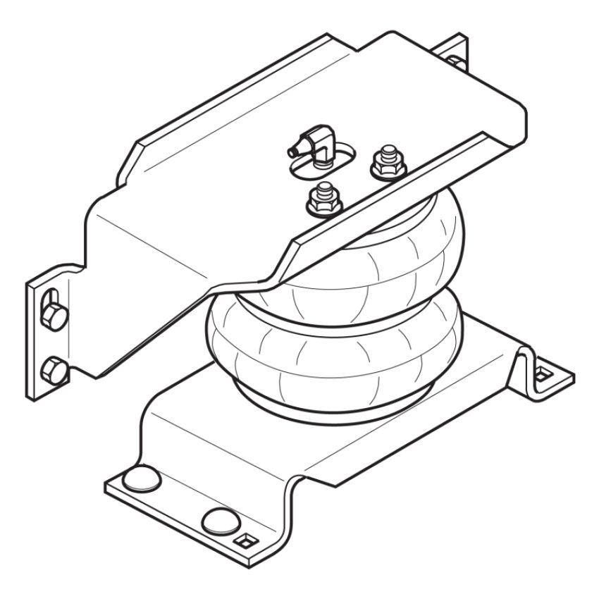 Firestone 2478 Ride-Rite Air Helper Spring Kit Rear 07-17 Dodge RAM 3500HD Cab 2WD/4WD (W217602478)