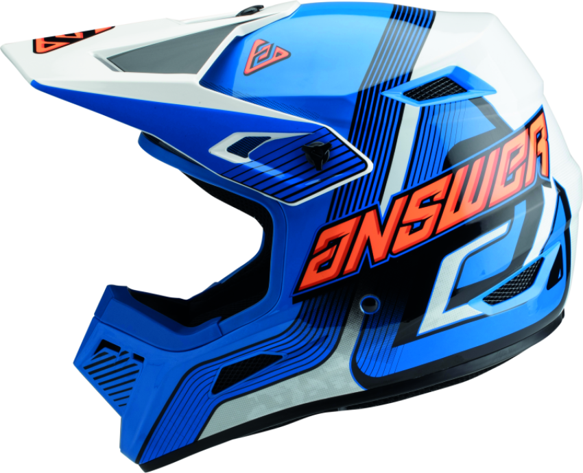 Answer 447772 AR1 Vendetta Helmet Blue/White/Orange Youth - Small