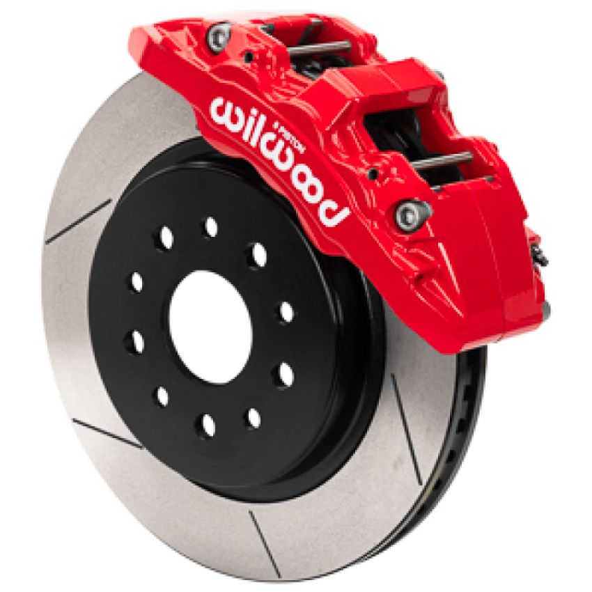 Wilwood 140-17275-R 19-20 Jeep Wrangler (JL)/20-22 Jeep Gladiator (JT) Aero6-DM Front Brake Kit - Slotted - Red