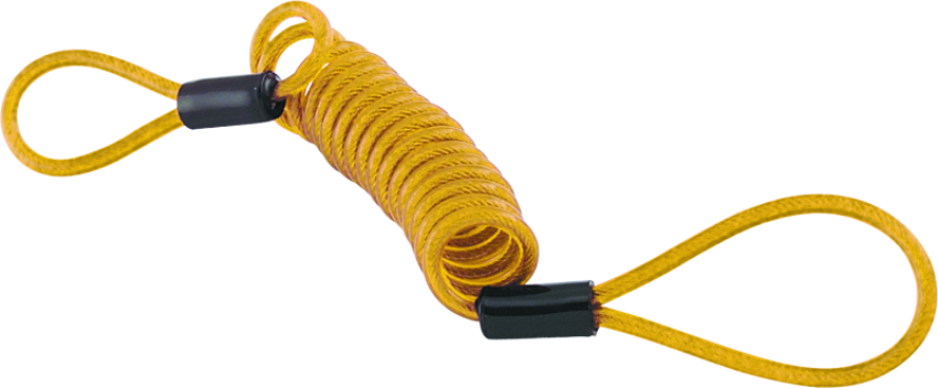 BikeMaster 132202 Bully Lock Reminder Disc Cable 4 ft. - Yellow