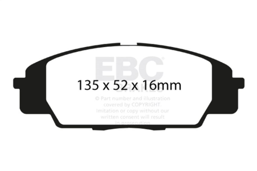EBC Brakes DP31254C Redstuff Ceramic Low Dust Brake Pads