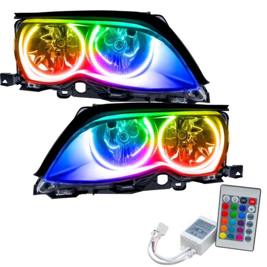 Oracle Lighting 7104-504 SMD Pre-Assembled Headlights, Black Bezel, ColorSHIFT(tm) - Simple