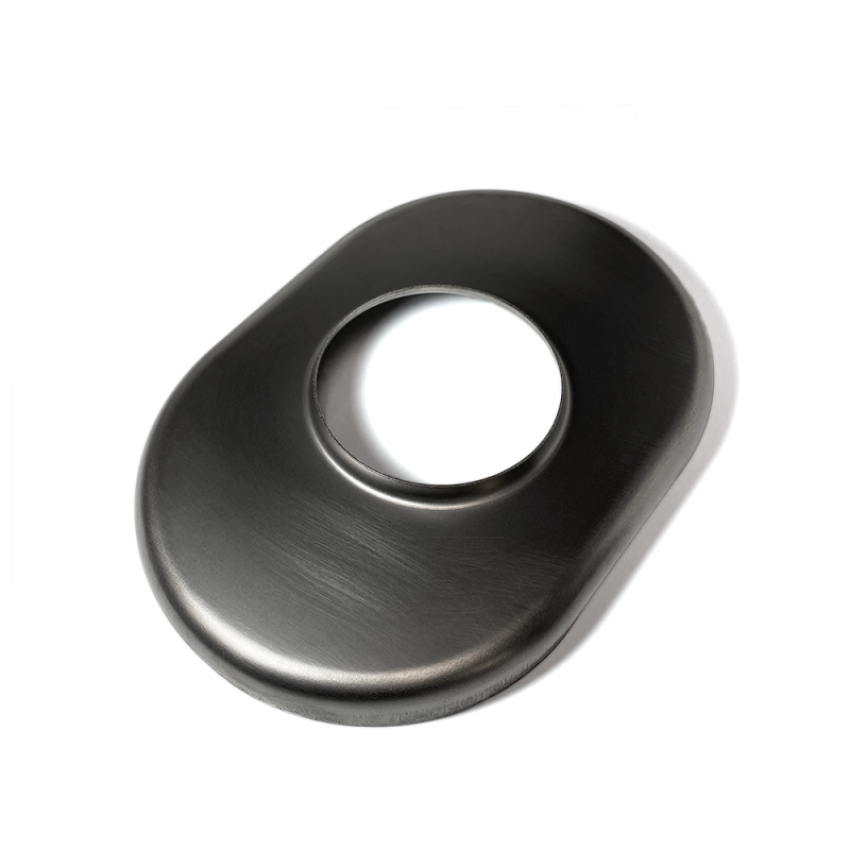 Ticon 114-06303-3000 Industries 2.5in Titanium Oval Muffler End Cap - 6in x 9in Body