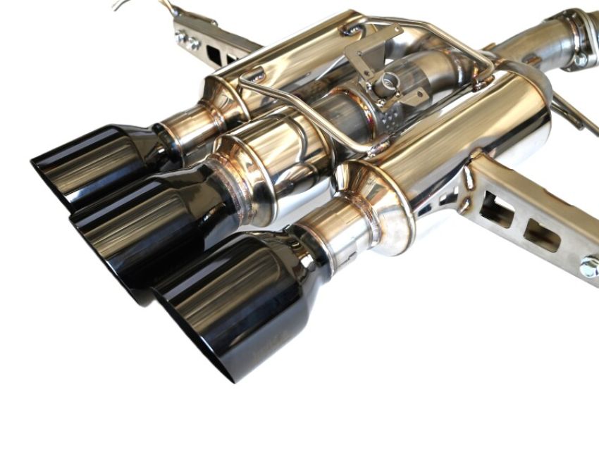 Invidia HS22CTRFGM3SBL 22+ HONDA CIVIC TYPE-R FL5 R400 SINGLE LAYER BLACK TIP CAT-BACK (NON POLISH PIPE)