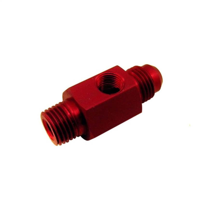 Nitrous Express 16204 1/4 NPT X 6AN W/ 1/8 NPT GAUGE HOLE (FUEL BYPASS FITTING)