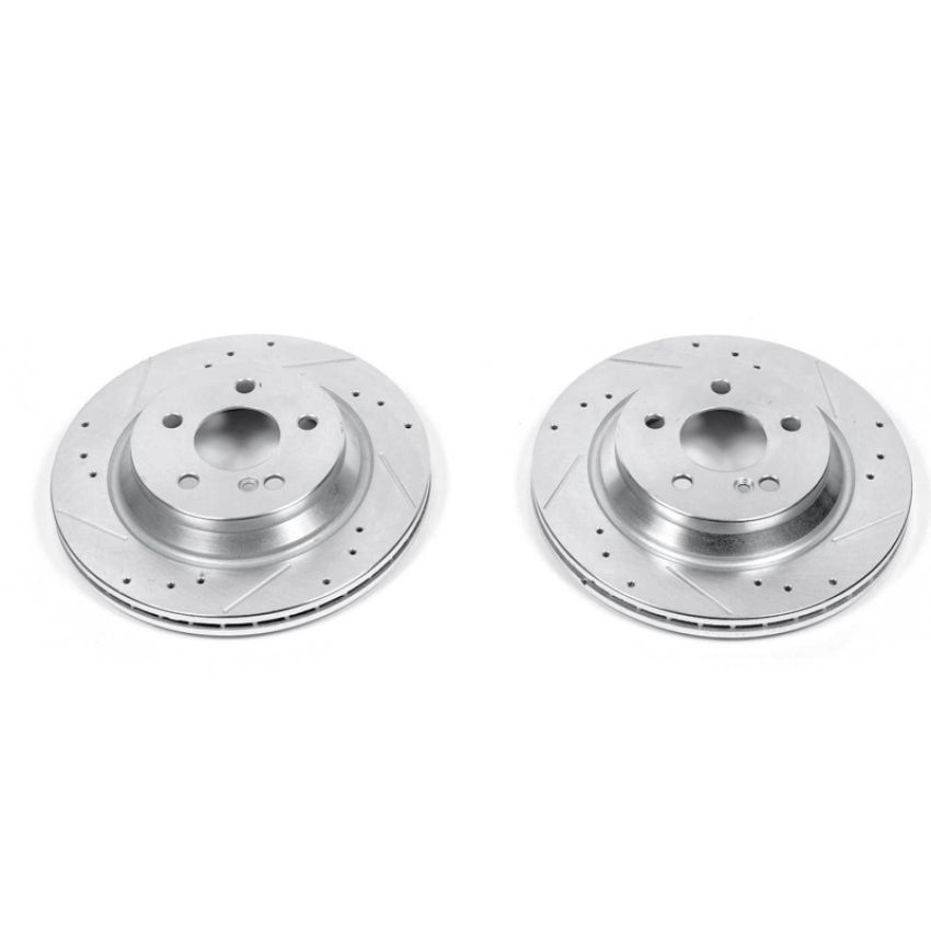 PowerStop EBR1051XPR PowerStop Evolution Performance Drilled, Slotted & Plated Brake Rotor Pair