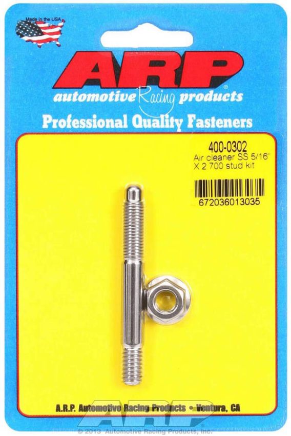 ARP ARP400-0302 Air Cleaner Stud Kit - 5/16 x 2.700 S/S