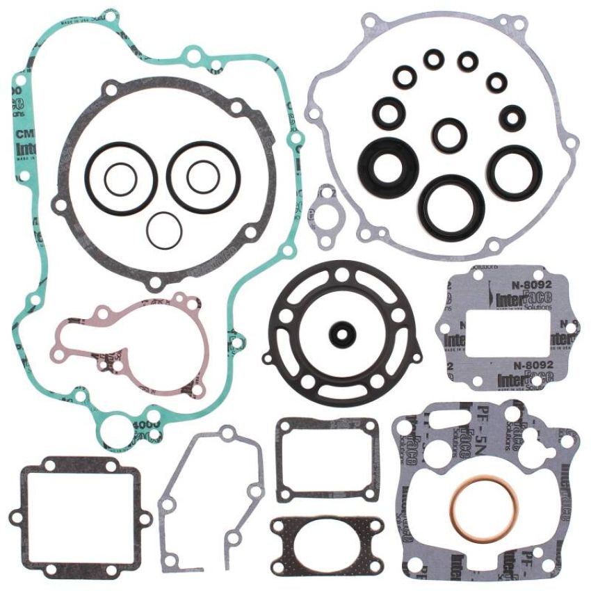 Vertex Pistons 811429 Vertex Gaskets 01-02 Kawasaki KX125 Complete Gasket Kit w/ Oil Seals