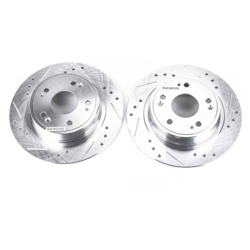 PowerStop JBR1167XPR PowerStop Evolution Performance Drilled, Slotted & Plated Brake Rotor Pair