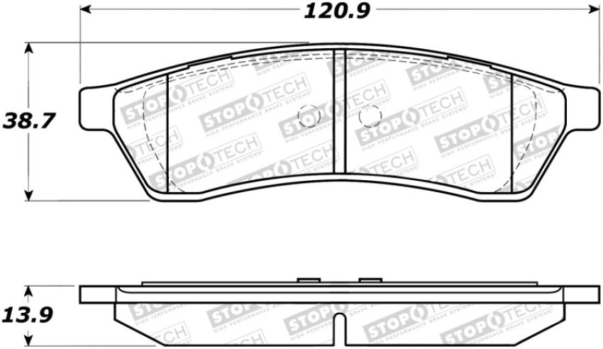 Stoptech 308.10300 Street Brake Pads
