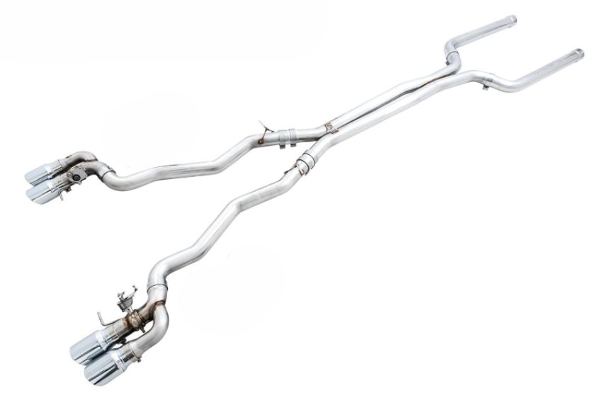 AWE Tuning 3025-42062 18-19 BMW M5 (F90) 4.4T AWD SwitchPath Cat-back Exhaust - Chrome Silver Tips