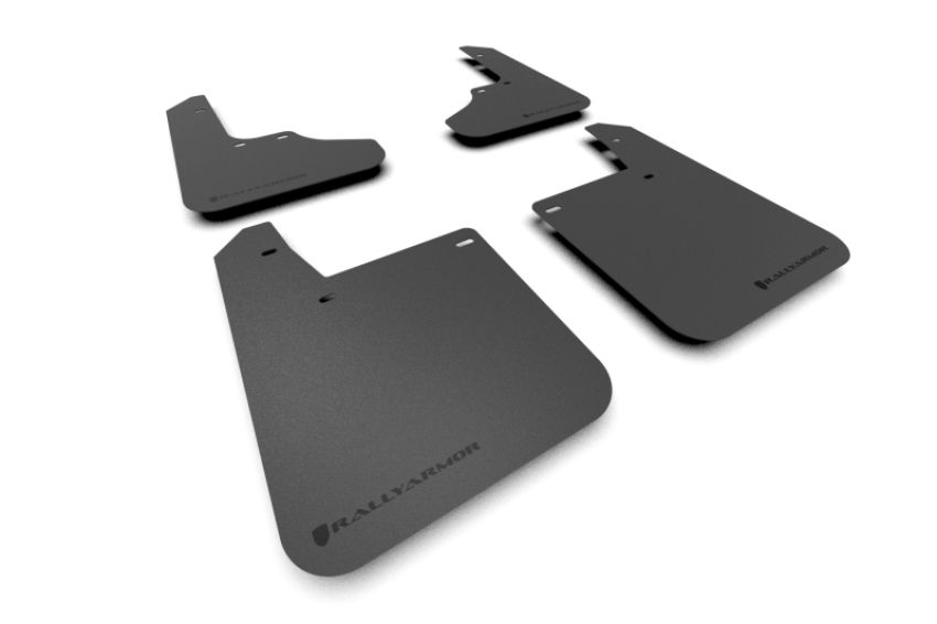 Rally Armor MF2-BAS-BLK Black Mud Flap/Black Logo