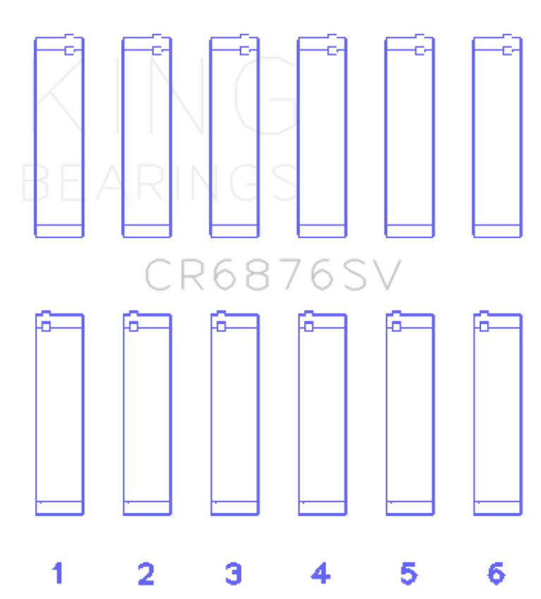 King Mercedes-Benz OM 642 Connecting Rod Bearing Set