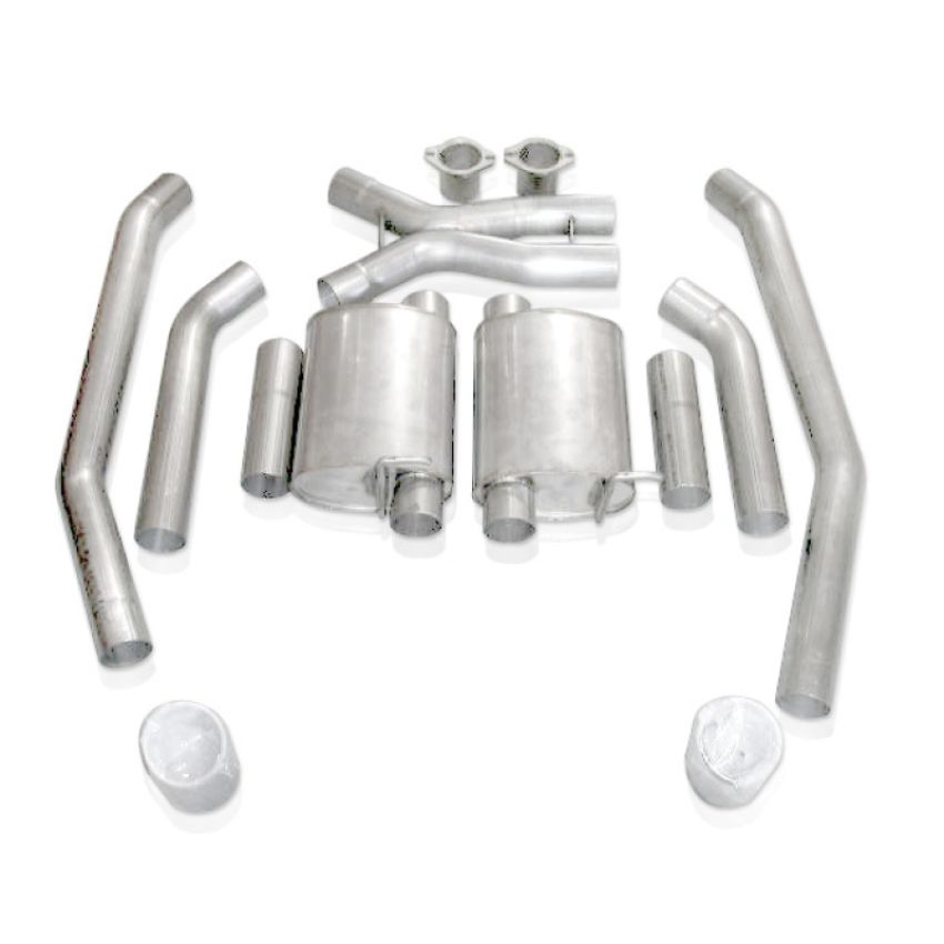 Stainless Works GTOTOLTM 2004 GTO 3in Catback Chambered Mufflers X-Pipe Wide Oval Tip