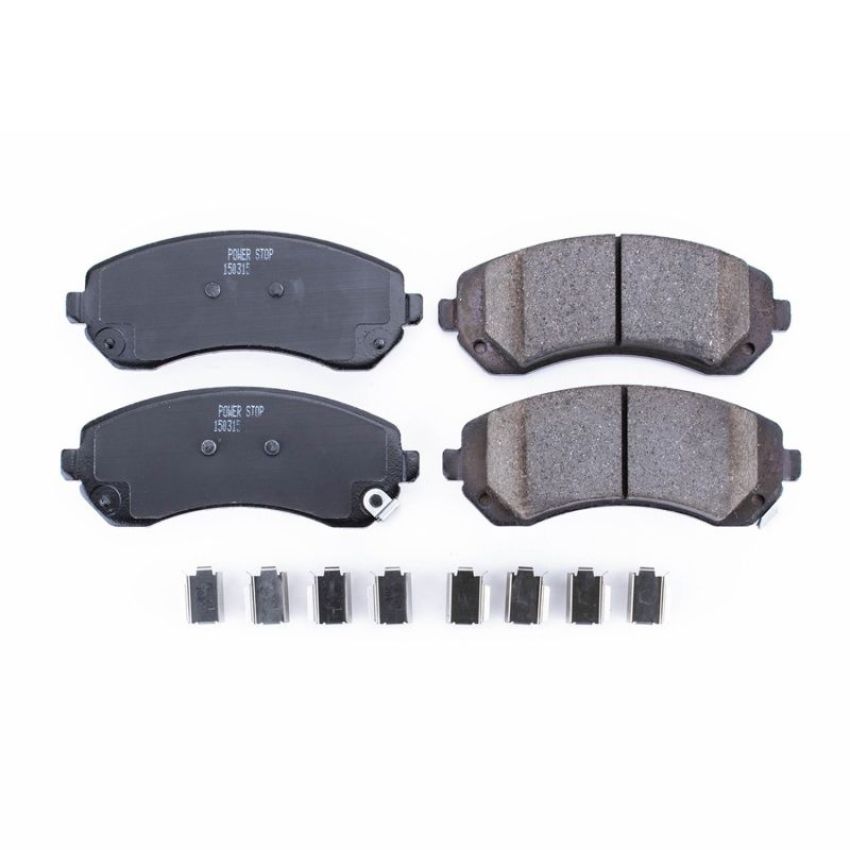PowerStop 17-844 PowerStop - Z17 Low-Dust Ceramic Brake Pads with Hardware