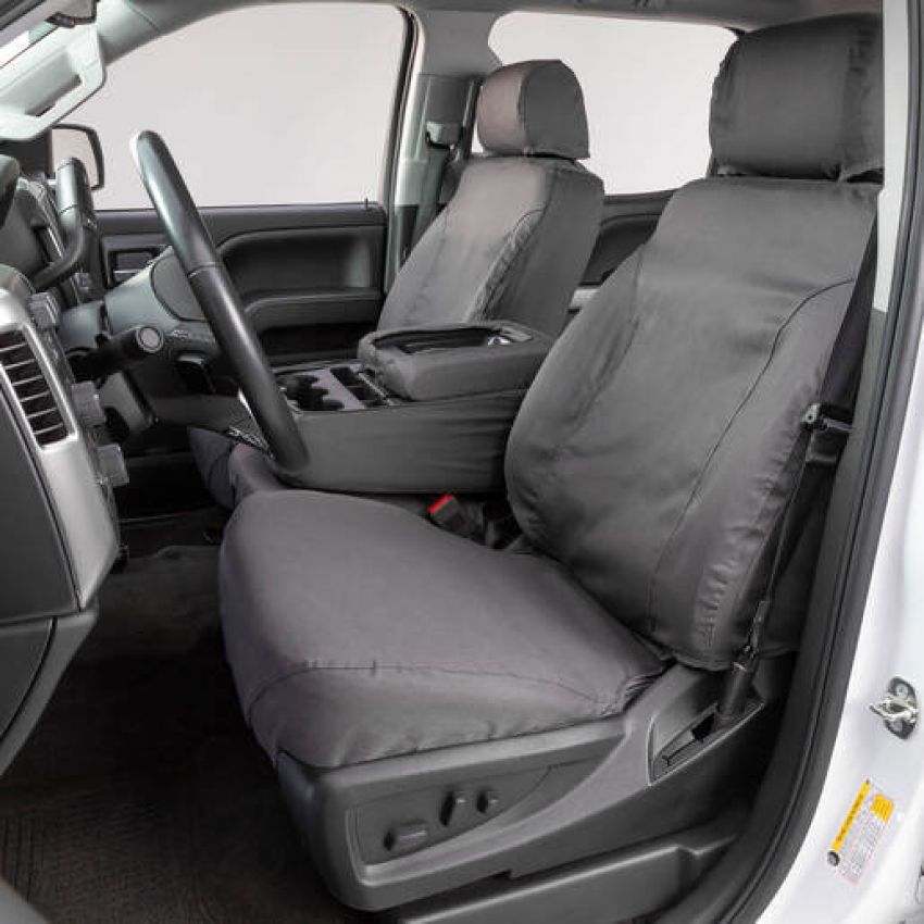 Covercraft SS8497PCGY 19-24 Ford F-250 Polycotton SeatSaver Custom Second Row Seat Covers - Grey