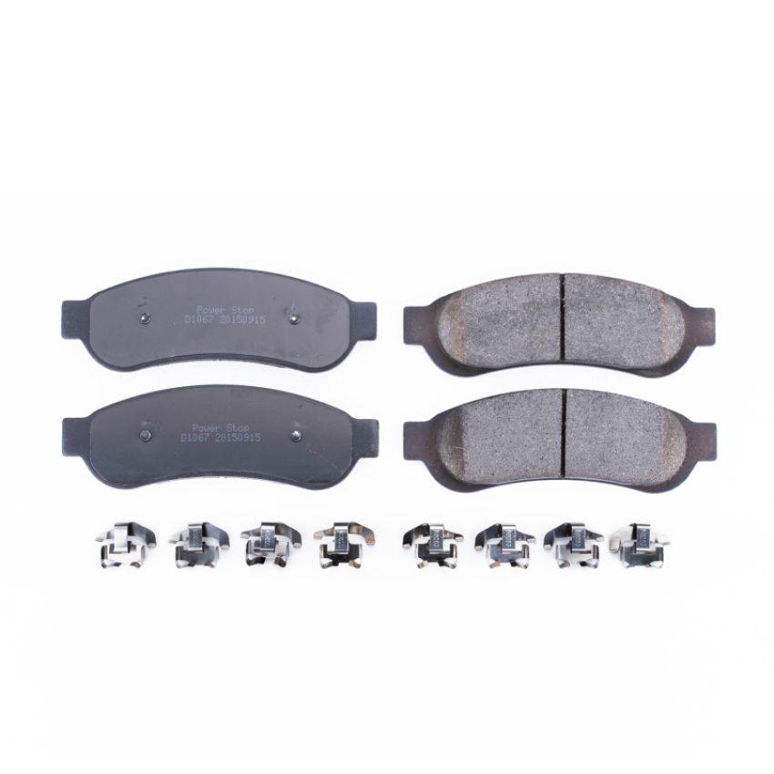 PowerStop 17-1067 PowerStop - Z17 Low-Dust Ceramic Brake Pads with Hardware