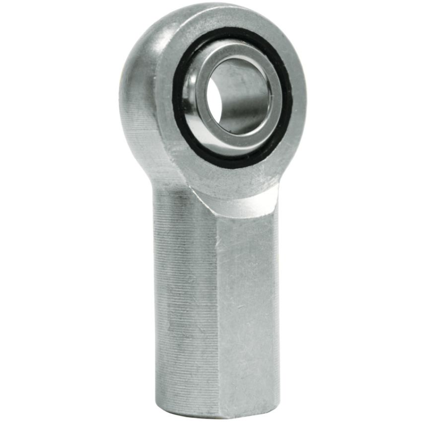QA1 NFL8 N Series Injection Molded Rod End - Female/Left Hand - .5in Bore x 1/2-20 - Carbon Steel