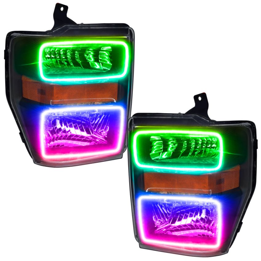 Oracle Lighting 7190-504 SMD Pre-Assembled Headlights, Black Bezel, ColorSHIFT(tm) - Simple