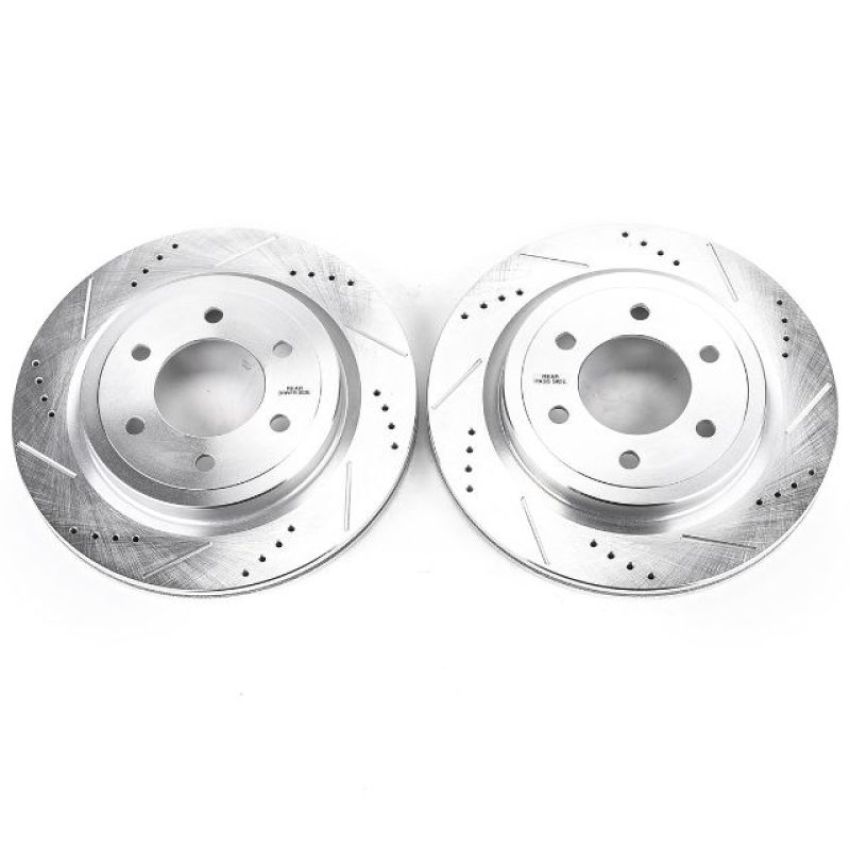 PowerStop AR85195XPR PowerStop Evolution Performance Drilled, Slotted & Plated Brake Rotor Pair