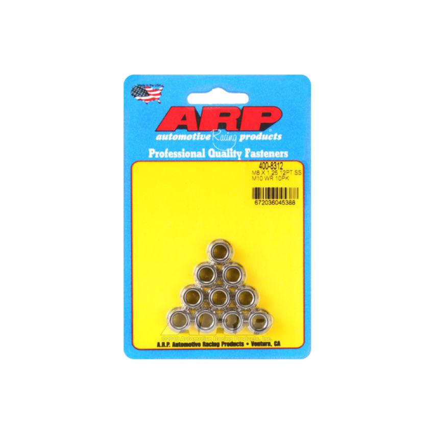ARP ARP400-8312 12pt SS Nut 8mm x 1.25 10pk