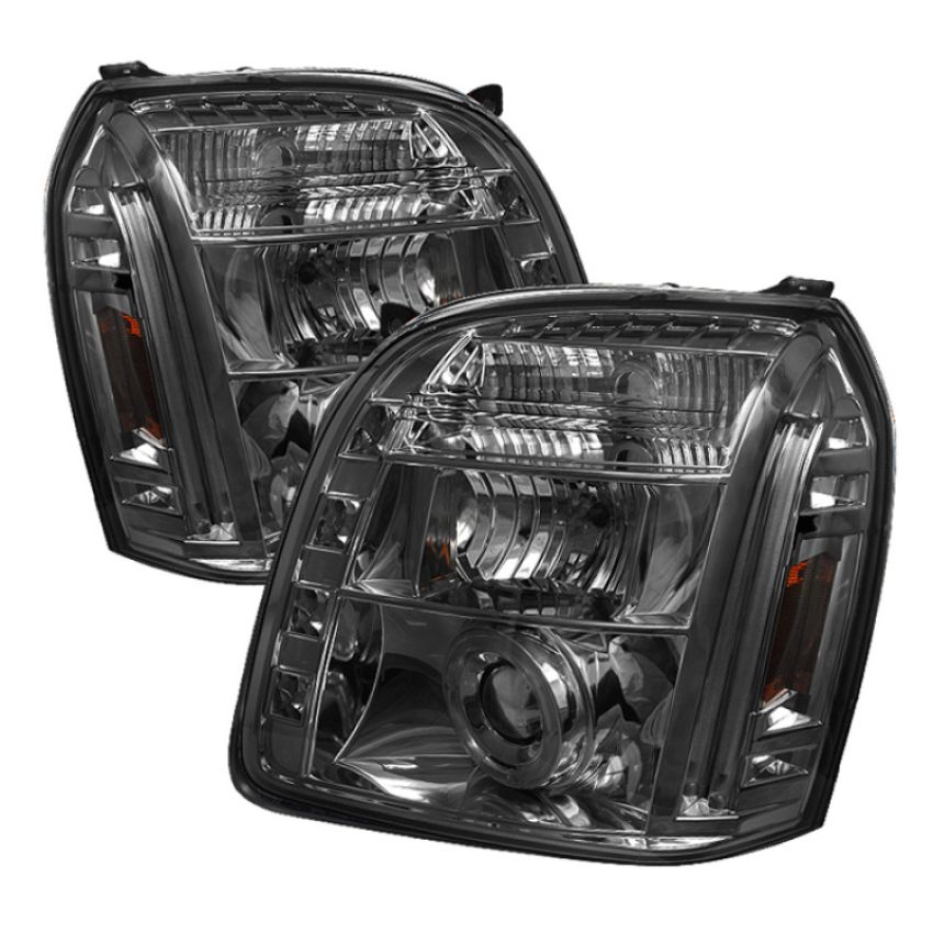 SPYDER 5029348 Projector Headlights - LED Halo - Smoke