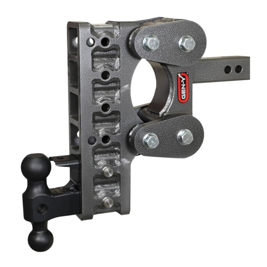 GEN-Y Hitch GH-1826 Gen-Y The Boss Torsion-Flex 3in Shank 12in Drop 21K Hitch w/GH-061 Dual-Ball/GH-062 Pintle Lock