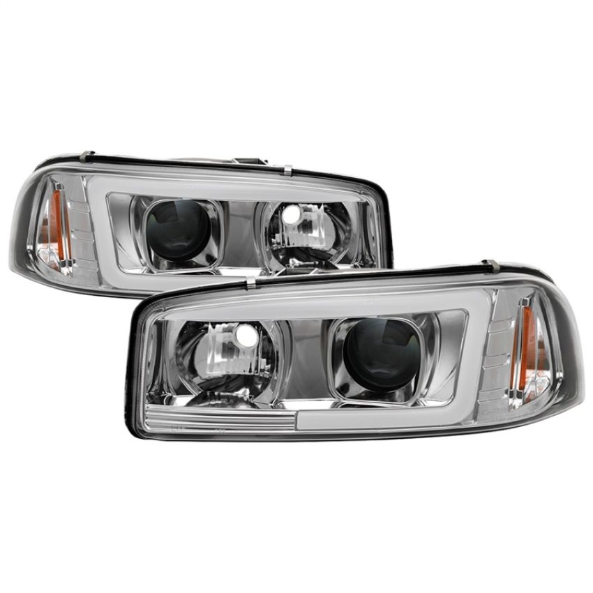 SPYDER 5084620 Projector Headlights - Version 2 - Light Bar DRL - Chrome