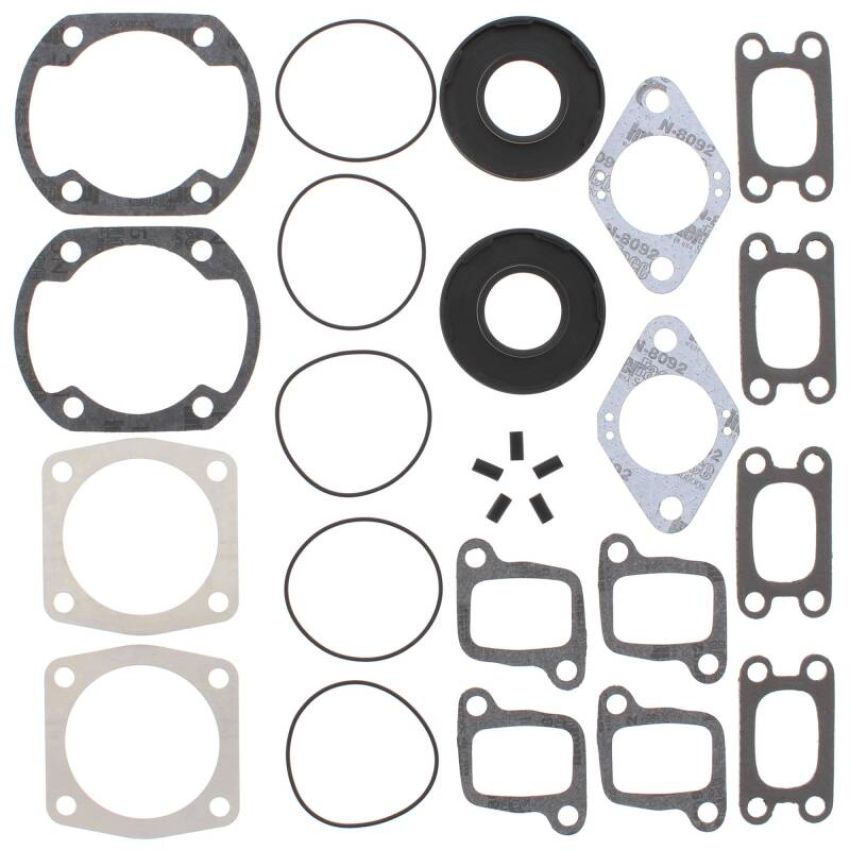 Vertex Pistons 711162D Vertex Gaskets 1991 Ski-Doo Nordic 50 Complete Gasket Kit w/ Oil Seals