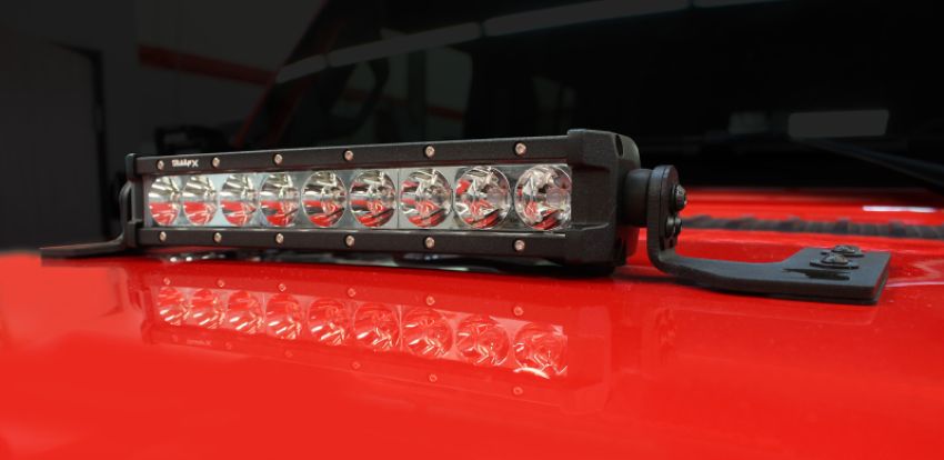 Go Rhino 732020T 18-20 Jeep Wrangler JL/JLU/Gladiator JT Light Mount - 10in Single Row